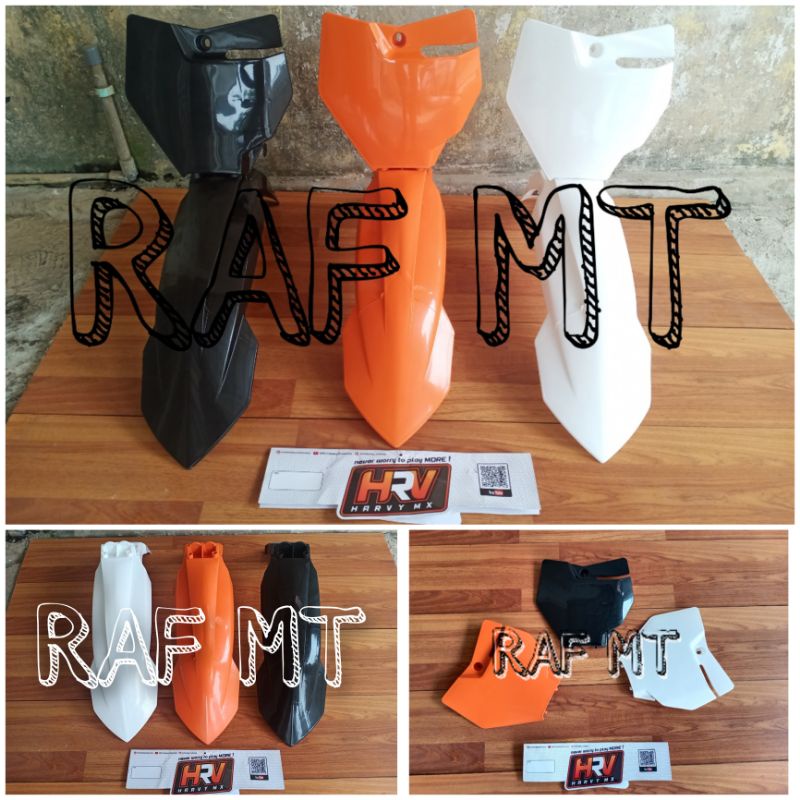 SPAKBOR DEPAN KTM 250 2017 DAN PAPAN NOMER KTM 250 2017 COVER BODY KTM 85 2020 SPAKBOR DEPAN KTM85 2