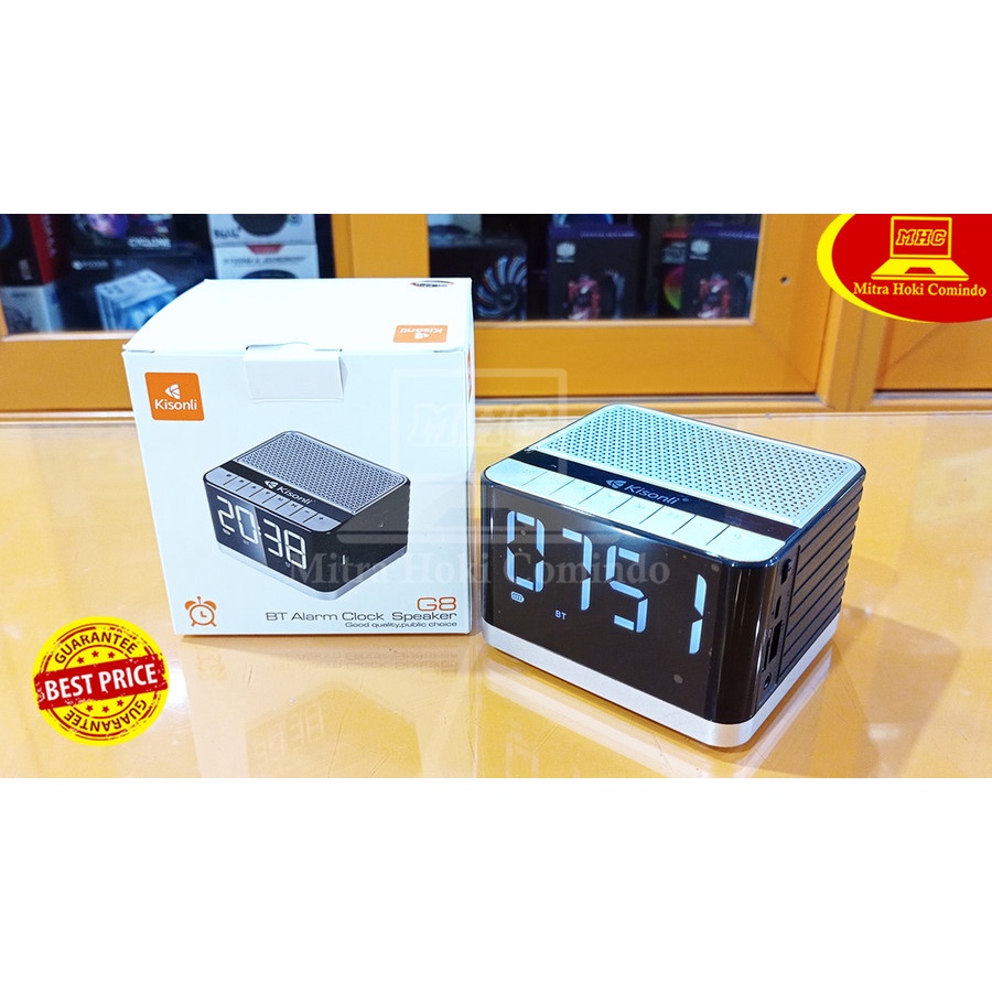 Speaker Kisonli G8 Speaker Bluetooth Alarm Clock Kisonli G8