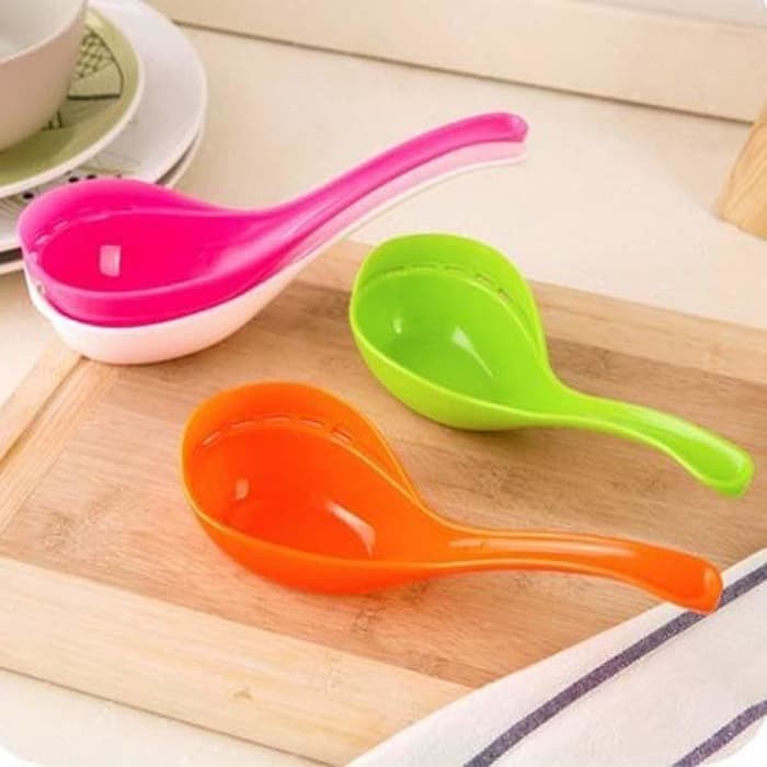 Sendok Sayur Sup Dengan Penyaring Kuah Colander Spoon Saring Dapur Top