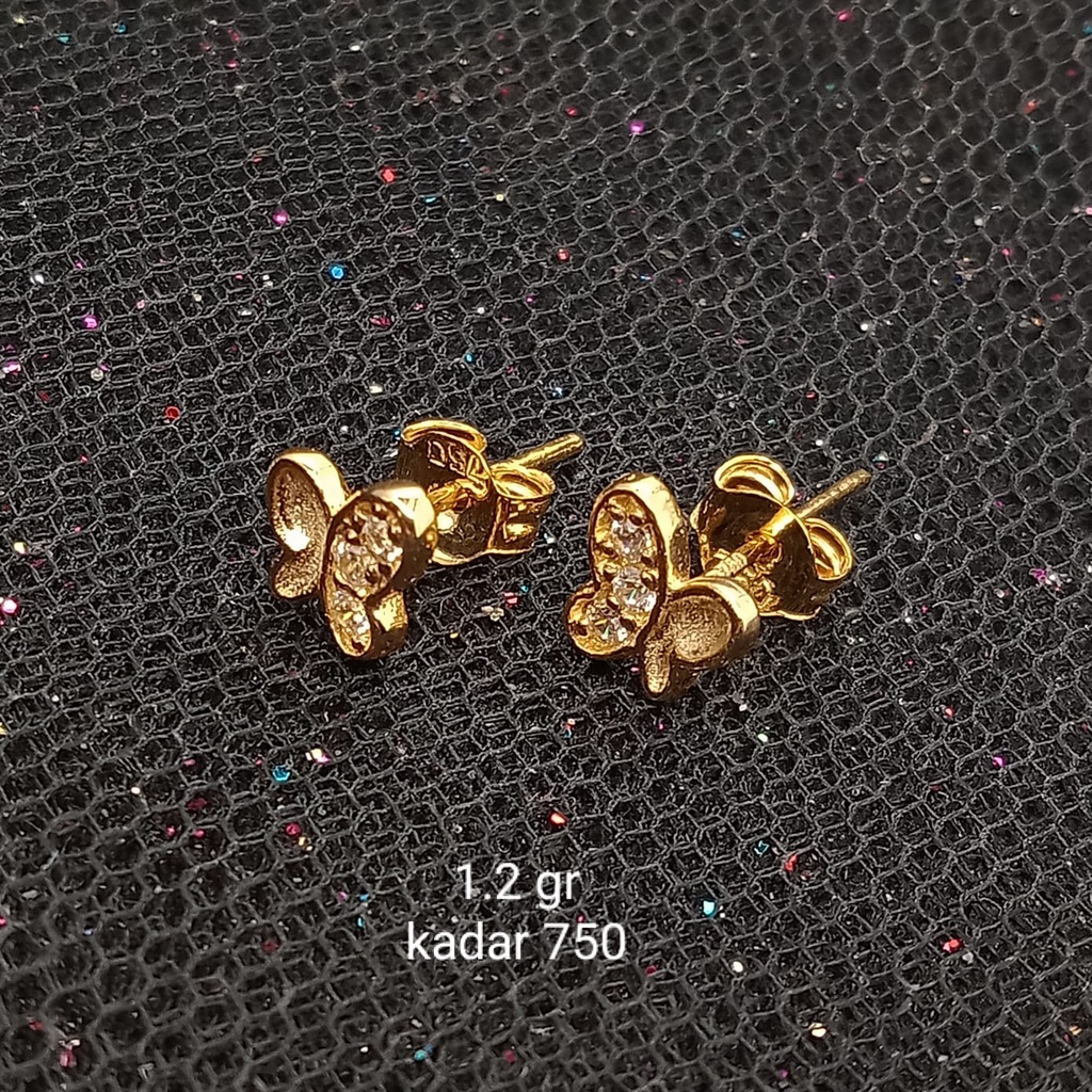 Anting Emas 17K - 1.2 gr Kadar 750 - 600