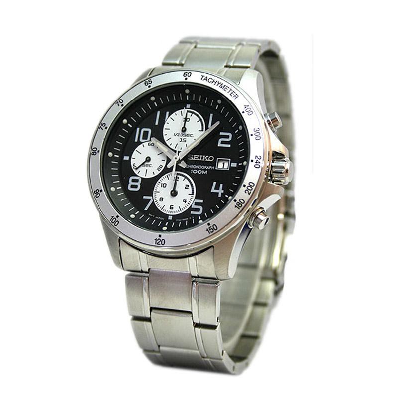 Seiko Quartz SNDA79P1 Chronograph 3 White Subdials | Jam Pria SNDA79