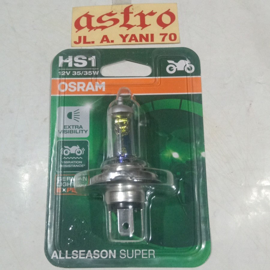 Bohlam Depan Osram Pelangi All Season Super HS1 Vixion 12V 35/35W