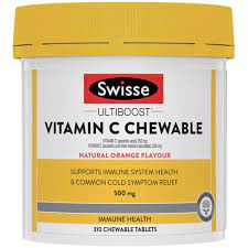 swisse vitamin c 500mg chewable 310 tablets (Aussie)