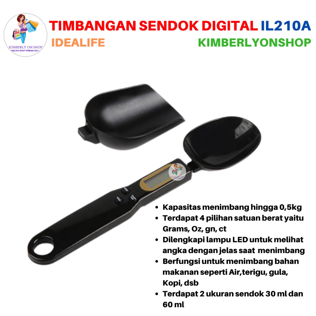 Timbangan Sendok Digital spoon scale 0.5Kg - 0.1Gr IL 210A IDEALIFE