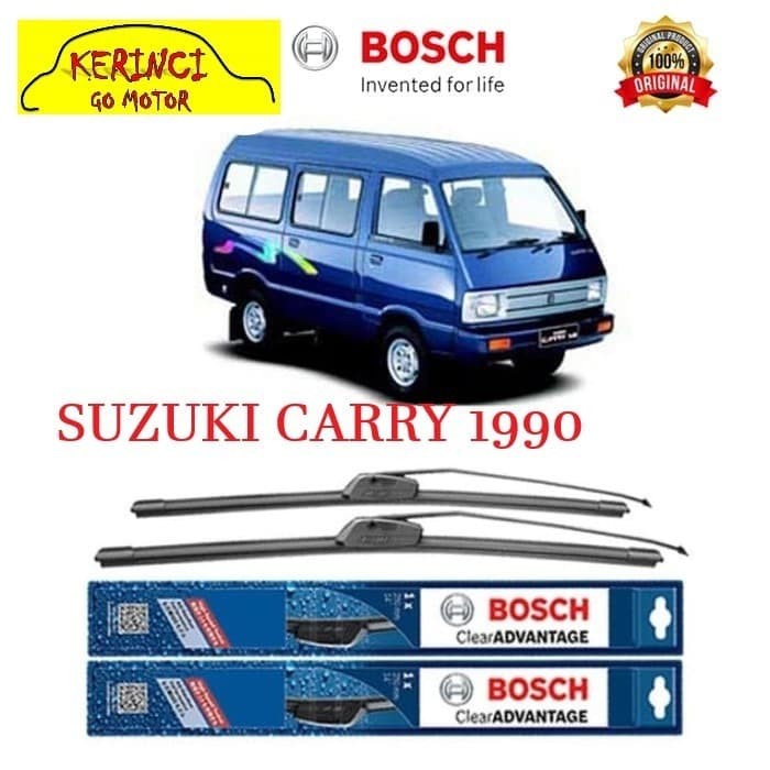 WIPER BOSCH CLEAR ADVANTAGE SUZUKI CARRY 1990 17&quot; &amp; 17&quot; SEPASANG WIPER