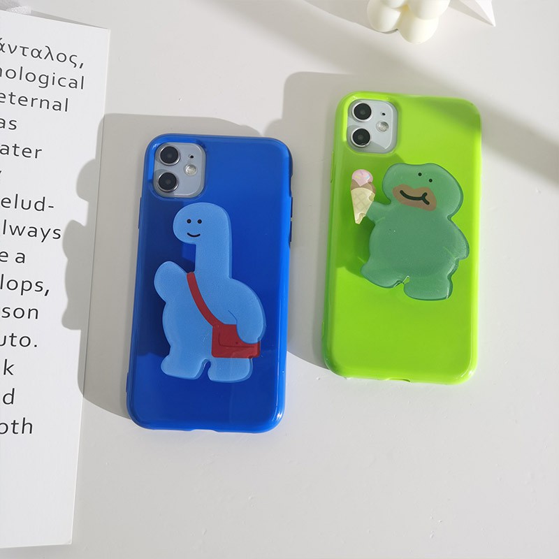 Soft Case HP Gambar Dinosaurus Untuk IPhone 7 / 8 SE 2020 / 7P / 8Plus / X / XS / XR / 11 / 12pro Max HP