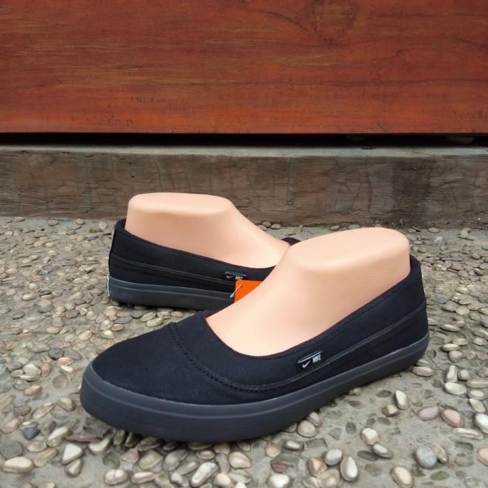 Sepatu Slip On 05 Hitam Polos/Sepatu Wanita/Sepatu Flat/Sepatu Lucu