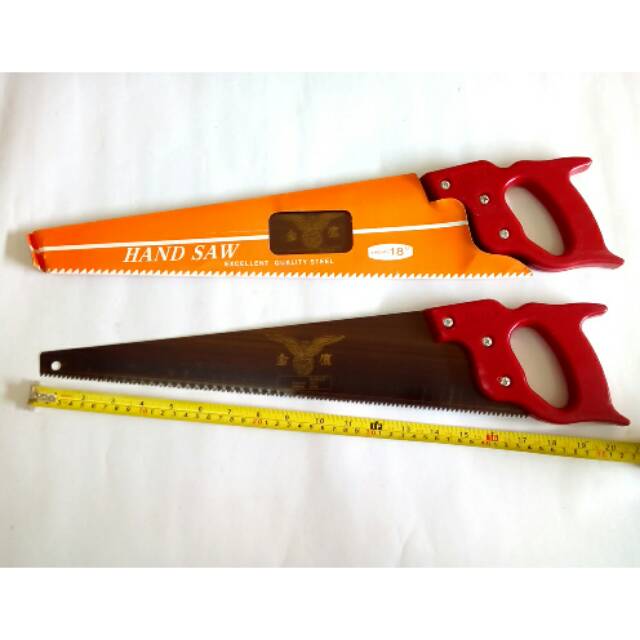 BEST SELLER Gergaji Kayu  GAGANG PVC 18&quot; MURAH/ Hand saw/ GERGAJI TUKANG BANGUNAN KAYU/HAND SAW