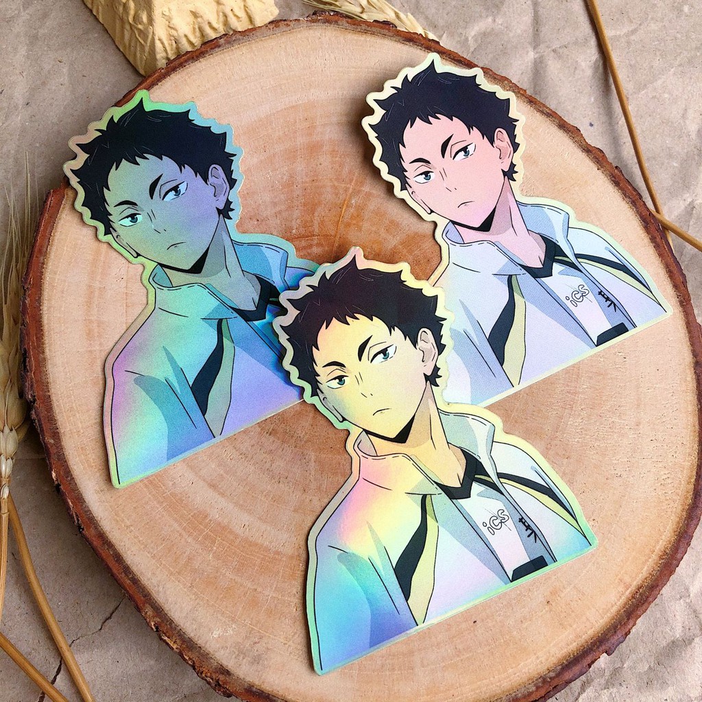 Haikyuu Hologram Stickers Akaashi