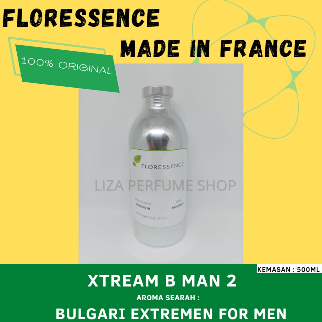 Bibit Parfum SEGEL BULGARI EXTREMEN ( XTREAM B MAN )By FLORESSENCE / Bibit Perfum   xtream man/ Bibi