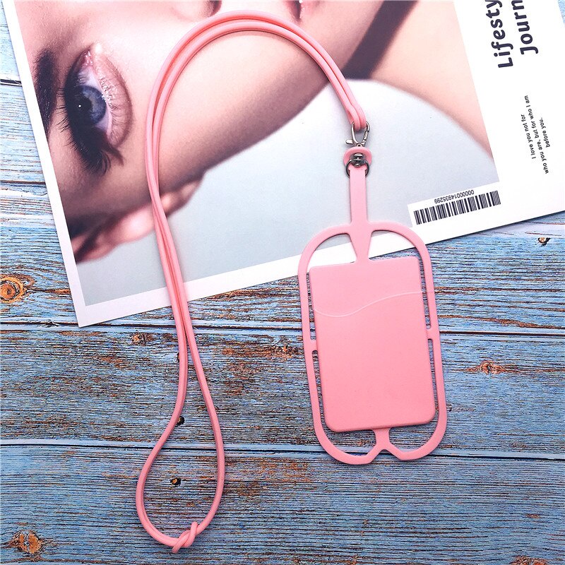 Tali lanyard Holder Case Handphone Universal Bahan Silikon