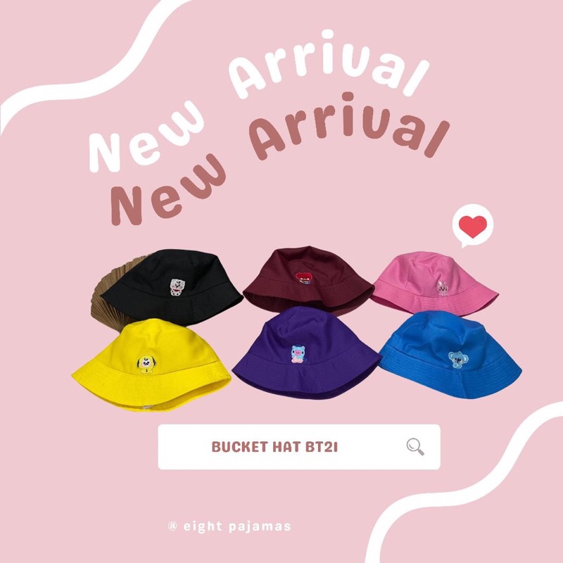 BUCKET HAT PATCH BT21