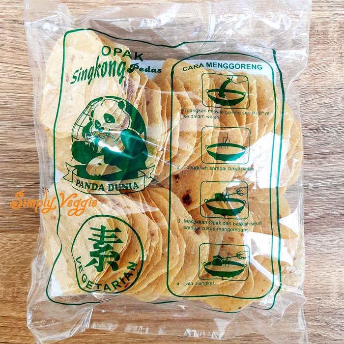 

Q12Sa Opak Pedas Vegetarian Cap Panda Dunia / Kerupuk Vegetarian Krupuk D51qs448