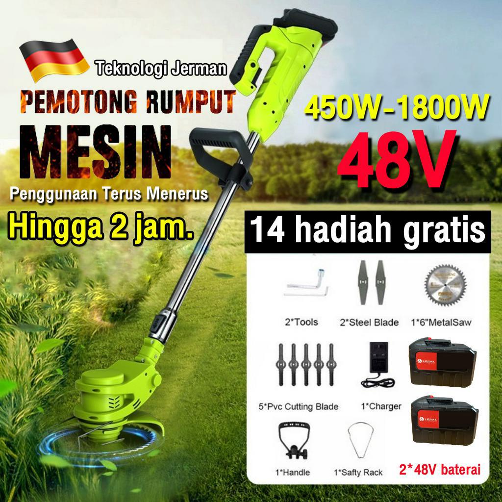 Mesin potong rumput baterai Kualitas Tinggi Mesin pemotong rumput listrik pemotong rumput elektrik mesin pemotong Pemangkas Rumput dengan Baterai Li-ion