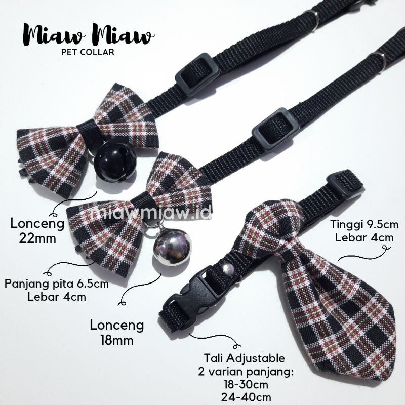 Kalung Kucing Kalung Anjing Dasi Pita Lonceng by Miaw Miaw