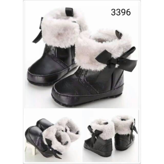 

Pw boot kulit pita black 3396