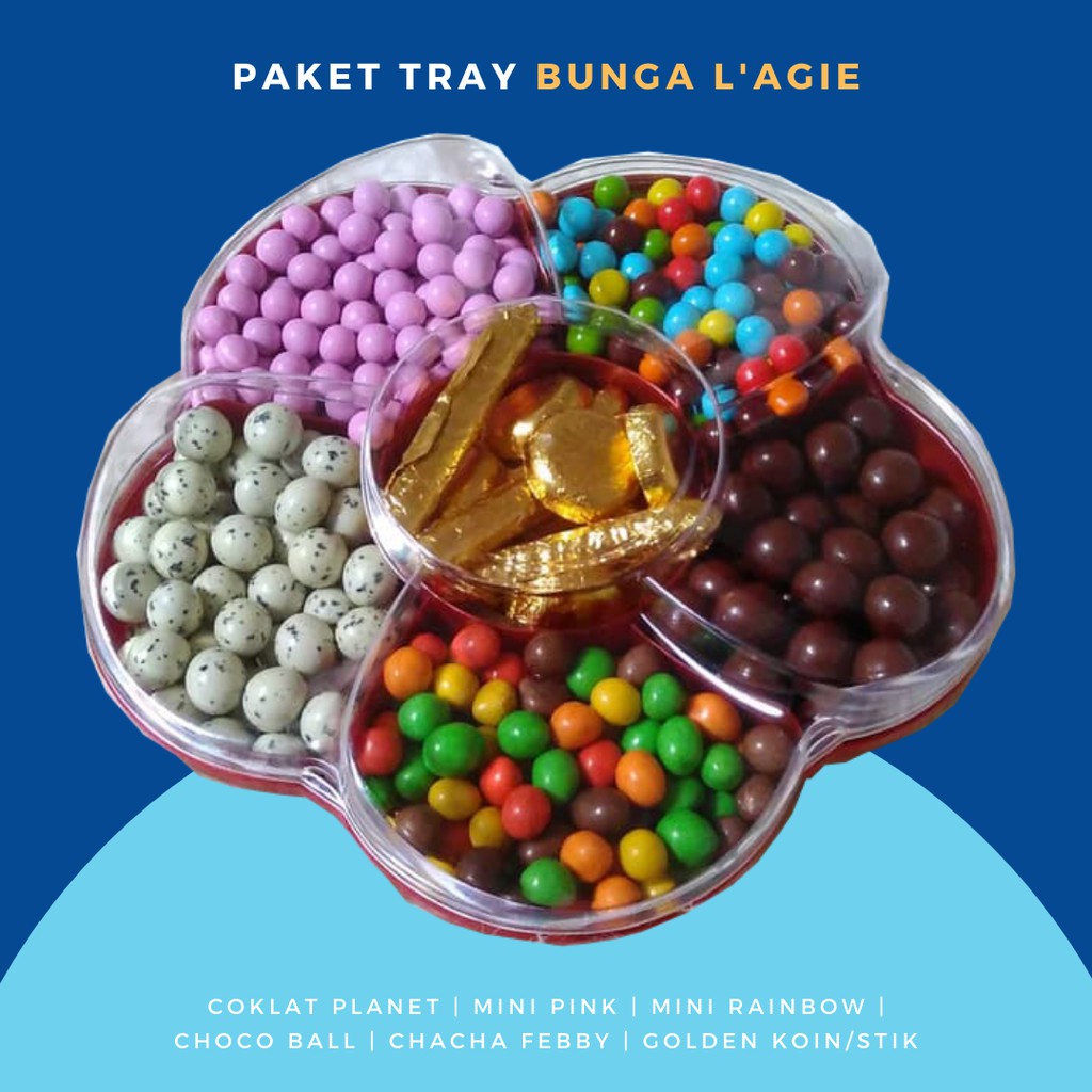 

Cokelat Kemasan Toples Bunga