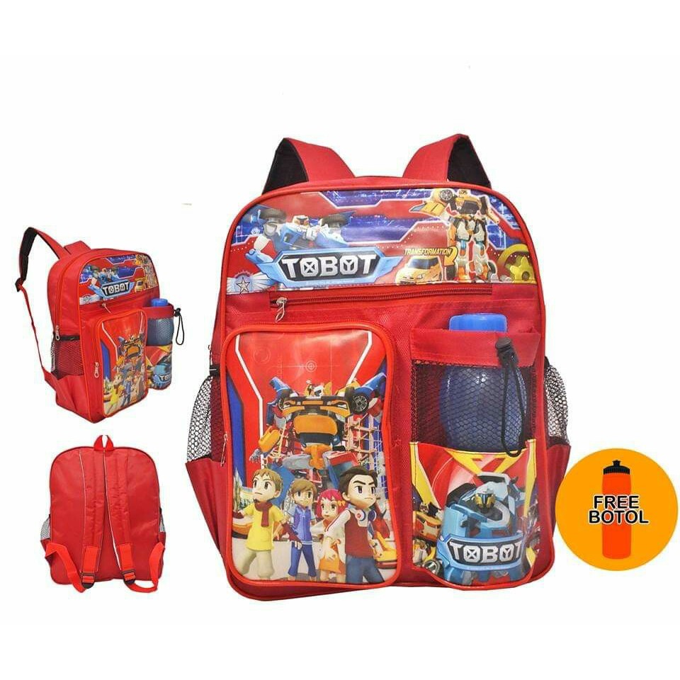 Back Pack Double Decker_Tas Ransel Anak_Lol_Unicorn_Superhero_Paw Patrol_Shopkins Fashion Cewek W5Q3