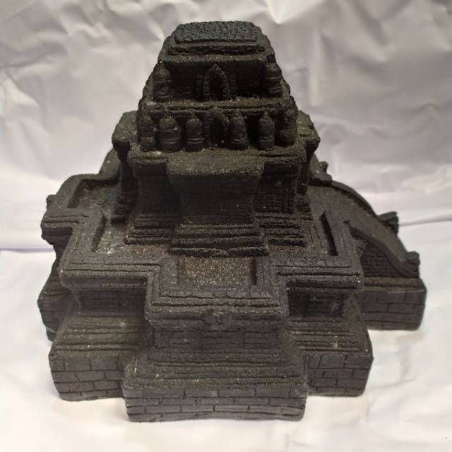 (BISA COD) PAJANGAN MINIATUR CANDI MENDUT INDONESIA UKURAN 19x19x15 cm BAHAN FIBERGLASS - DEKORASI