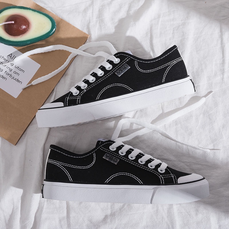 ROTA25 SEPATU ANAK SEKOLAH HITAM IMPORT SNEAKER WANITA KOREA STYLE PALING TREND