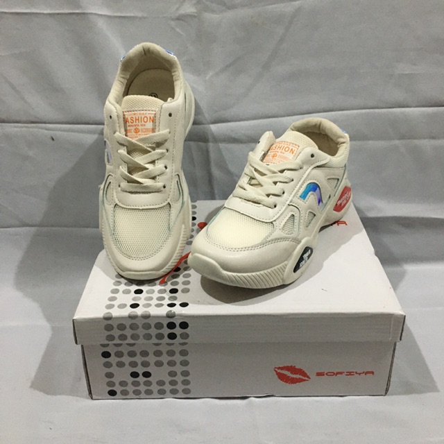 Sepatu sneakers wanita SOFIYA 9902-4 BEIGE