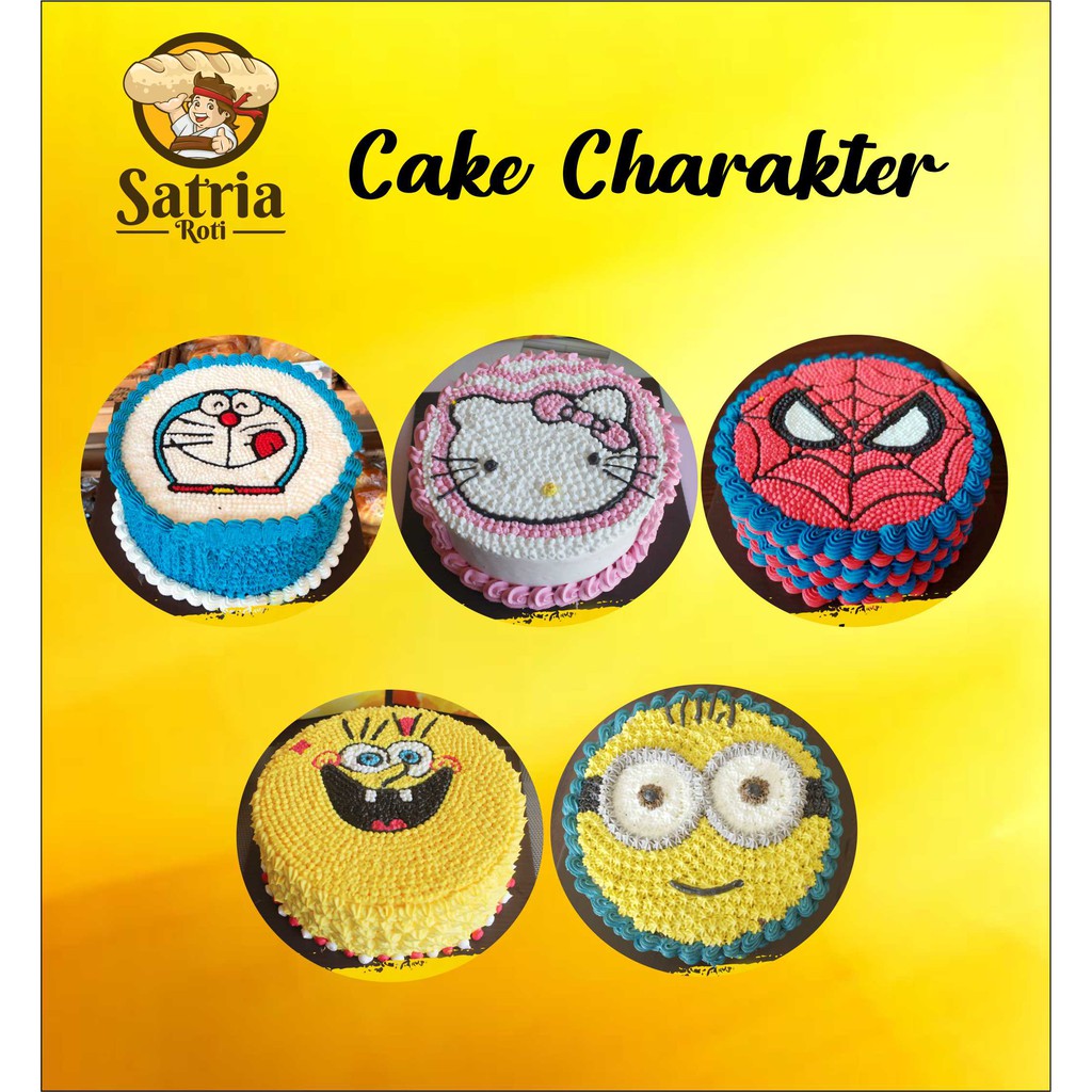 

Kue Ulang Tahun / Kue Tart Karakter / Custom Birthday Cake Character