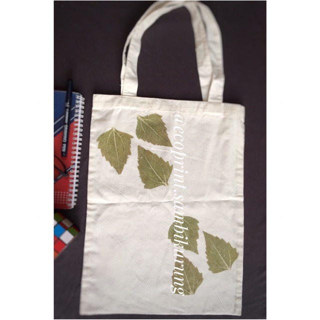 Totebag ecoprint