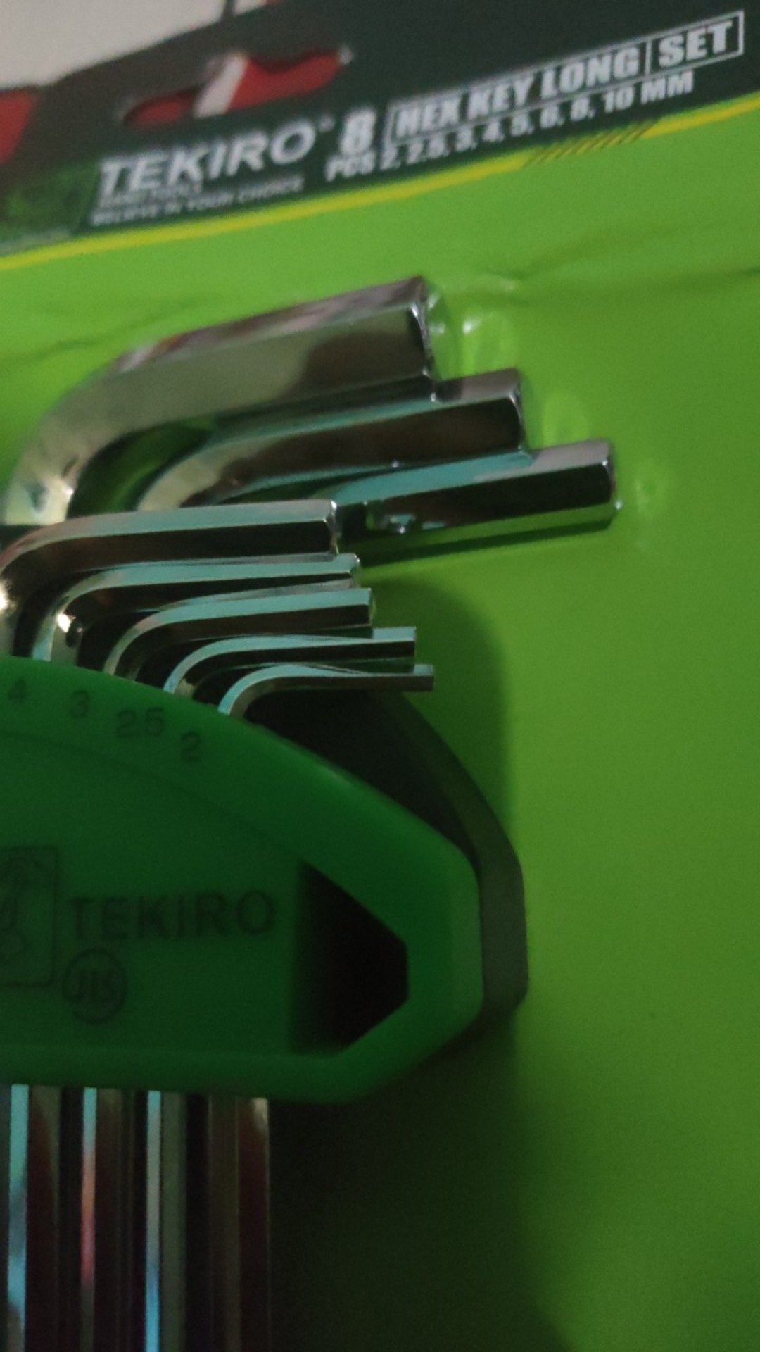 Tekiro Kunci L Set Metrik Panjang 8 Pcs Tekiro