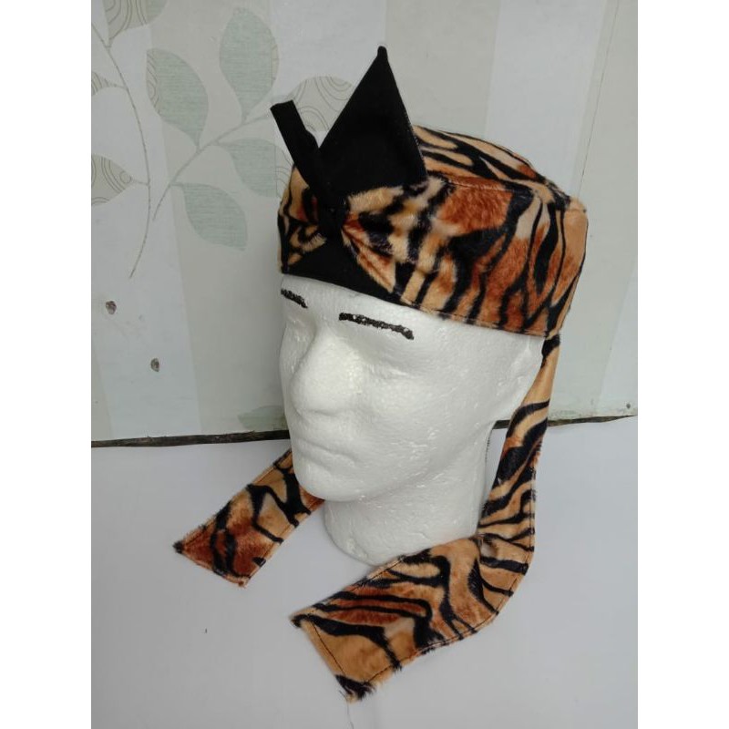 Blangkon Sancang Lodaya - Iket Sunda Loreng Blangkon motif Maung