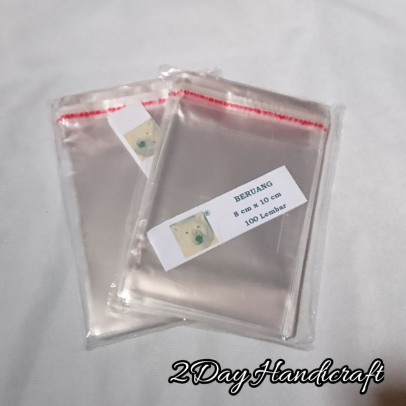 100 pcs Plastik OPP Lem 8x10 - Plastik Lem - Plastik Opp Seal