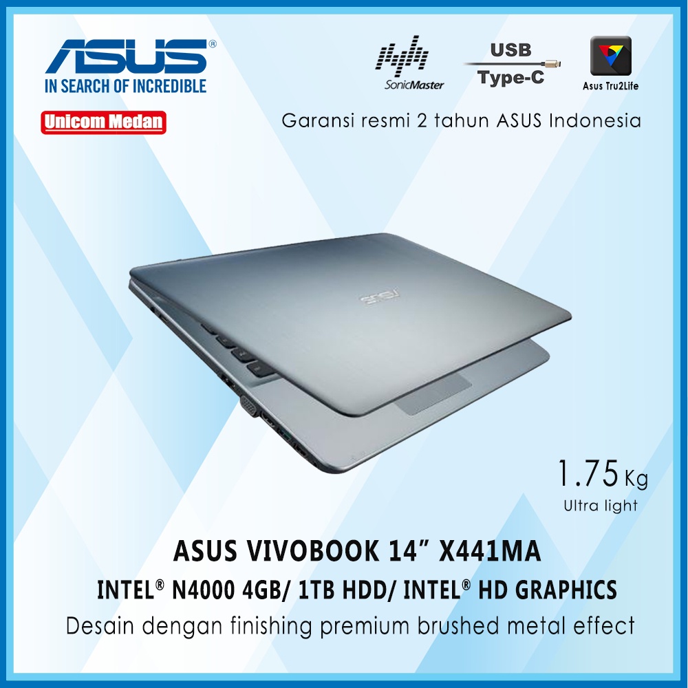 ASUS X441MA Intel Celeron N4000 4GB 1TB