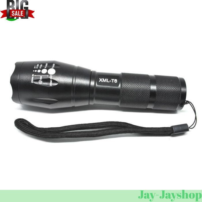 Senter Gunung Hiking LED Cree XML T6 2000 Lumens E17 BATERAI TERMASUK