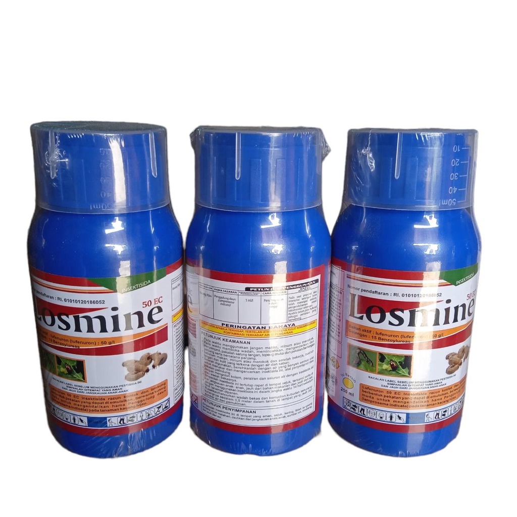 INSEKTISIDA LOSMINE 250 ML Bahan Aktif Iufenuron 50g/l Pembasmi Hama Ulat Penggulung Daun Match 50 Toxedone Fenite