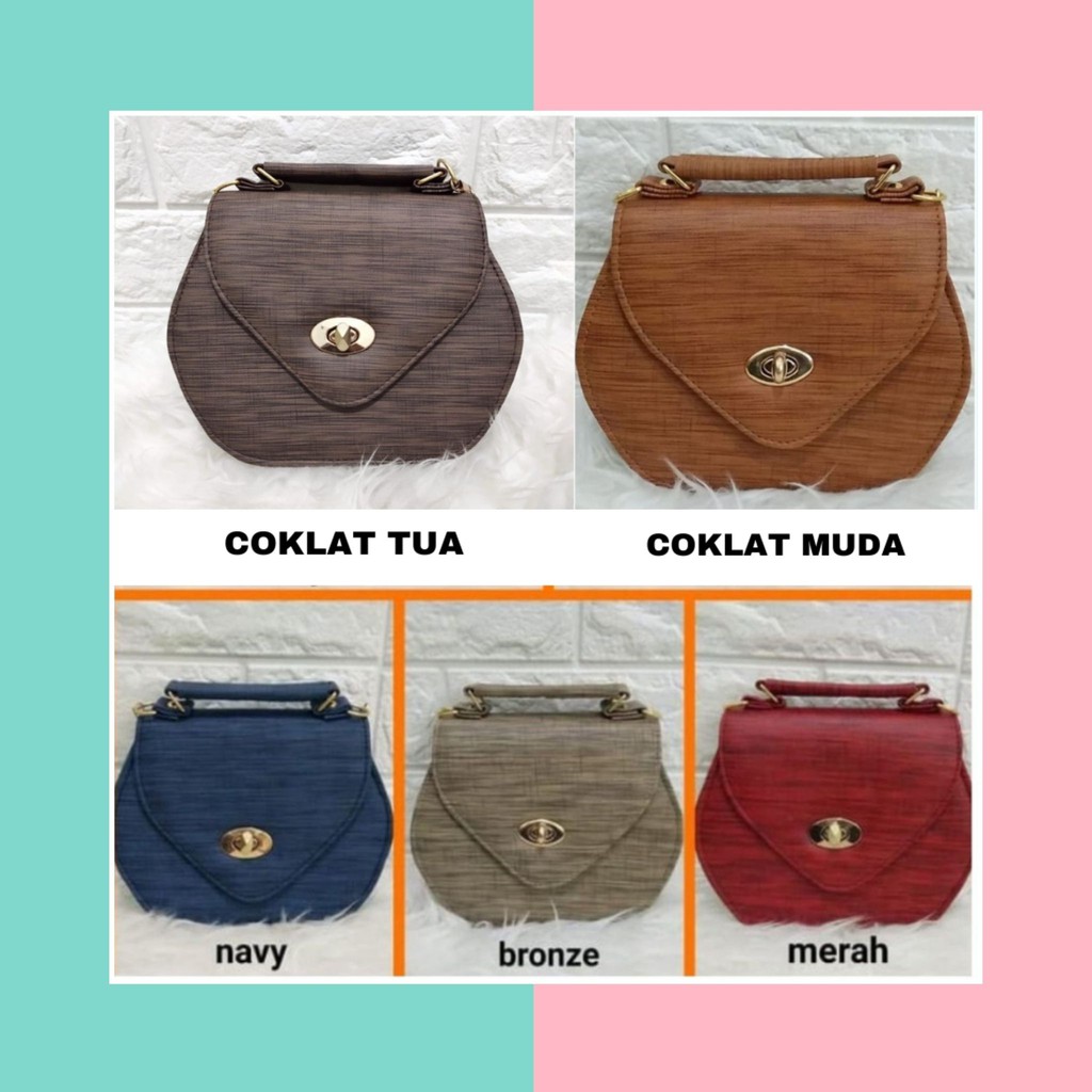 Marie Shop ➡️ [ TRENDY ] SLING BAG HEXAGON FASHION ALA KOREA MURAH UNIK TAS PESTA