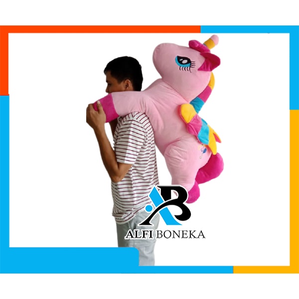 Boneka Kuda Poni Unicorn Baring Jumbo - Boneka Mainan Anak Perempuan - Boneka Lucu dan gemesin