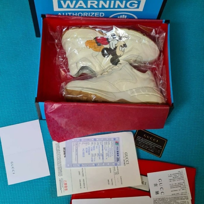 Sepatu Gucci Rhyton Mickey Mouse Sport Import Original Running Terbaru