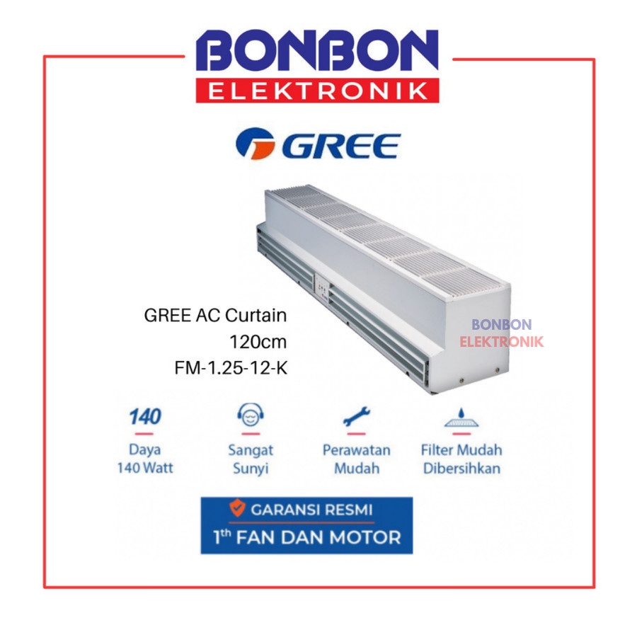 GREE Air Curtain 120cm FM-1.25-12-K / Tirai Udara 120 cm