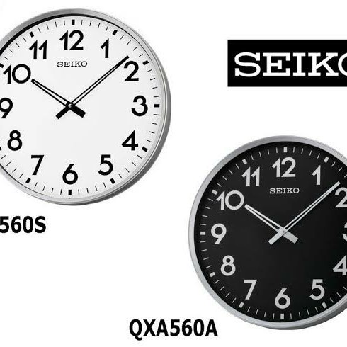 jam dinding seiko qxa560 original/ jam dinding seiko qxa 560 minimalist jumbo original