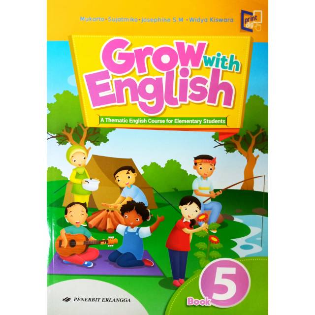 BUKU BAHASA INGGRIS GROW WITH ENGLISH SD KELAS 5 KURIKULUM