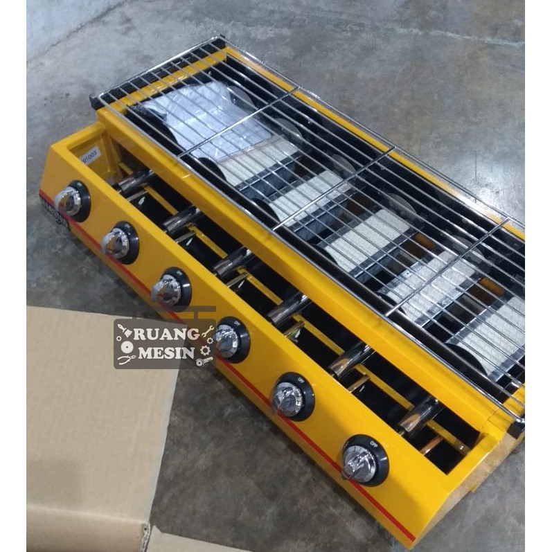 Roaster 6 tungku Maestro Pemanggang Sosis 6tungku