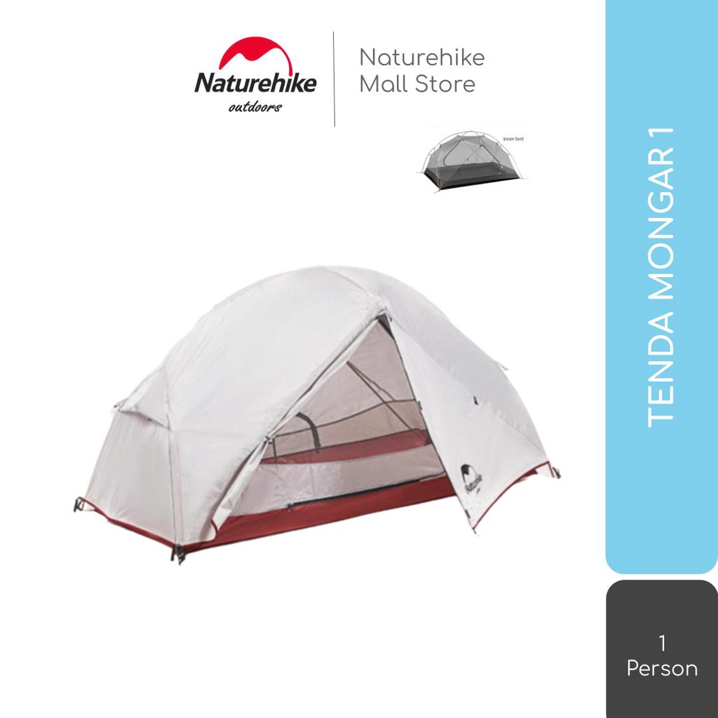 TENDA NATUREHIKE MONGAR 1 ORANG 210T / 20D NH18M010-J 1P CAMPING