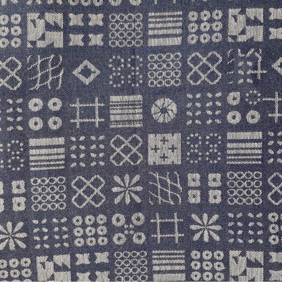 Kain Jacquard Denim/Jeans Batik Motif SG_1266