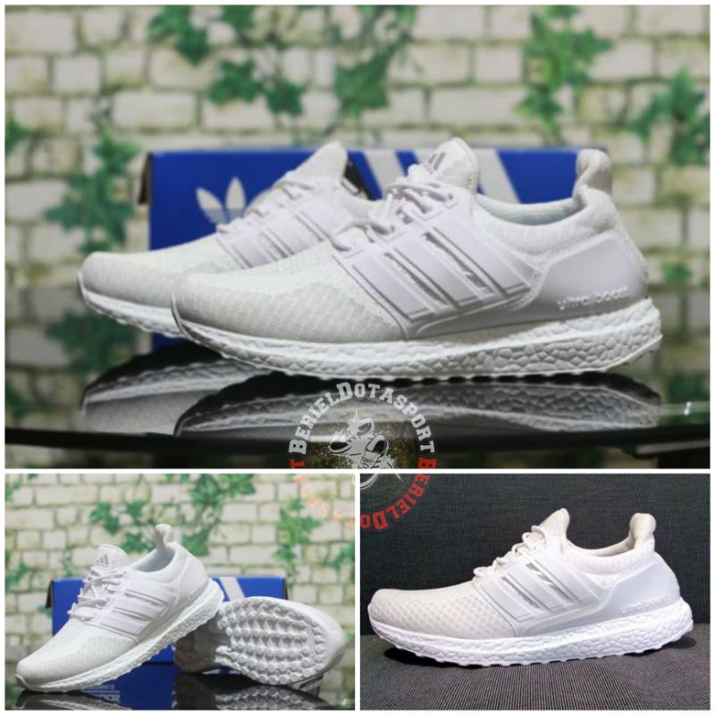 Sepatu Wanita Olahraga Adidas Ultraboost Putih Sepatu Running Senam Zumba Aerobik Joging Gym Fitnes 