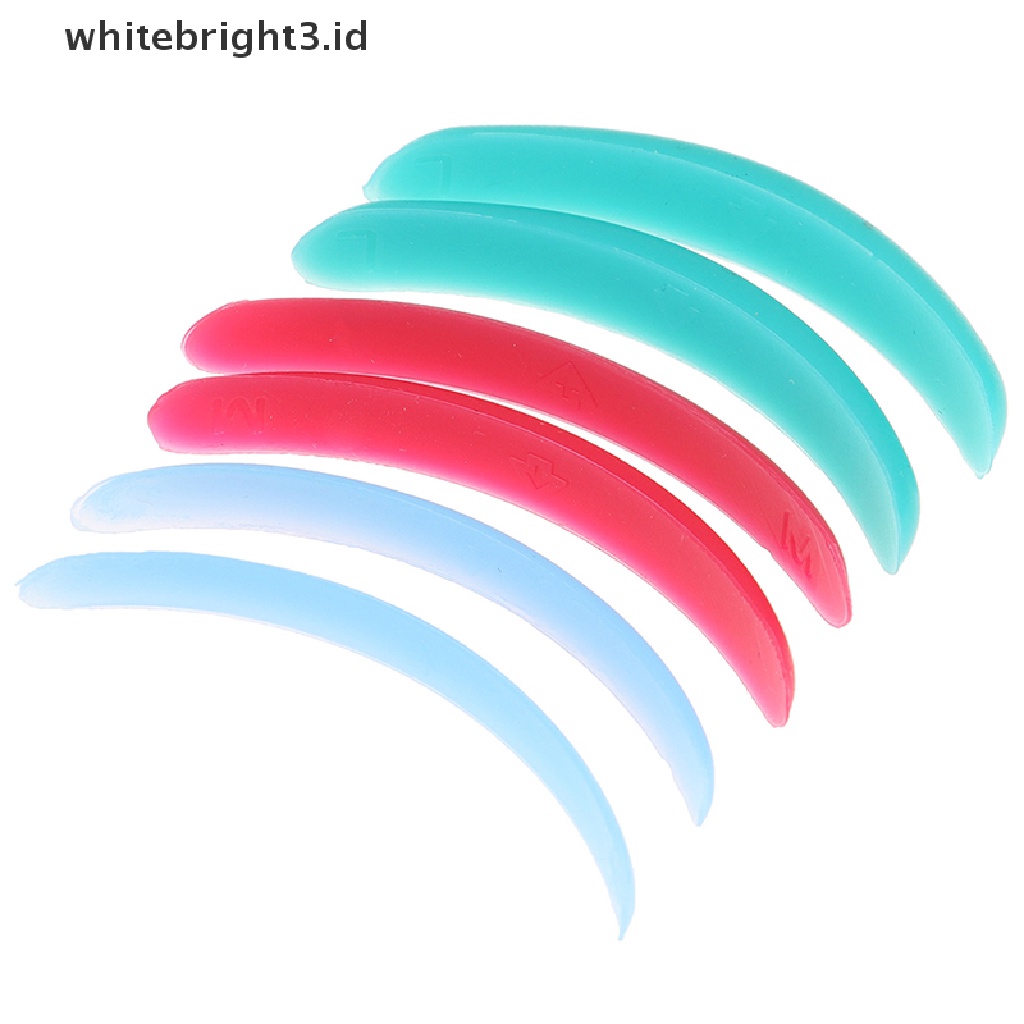 {whitebright3.id} Silicone Eyelash Perm Pad Recycling Lashes Rods Shield lifting 3D Eyelash Curler ,