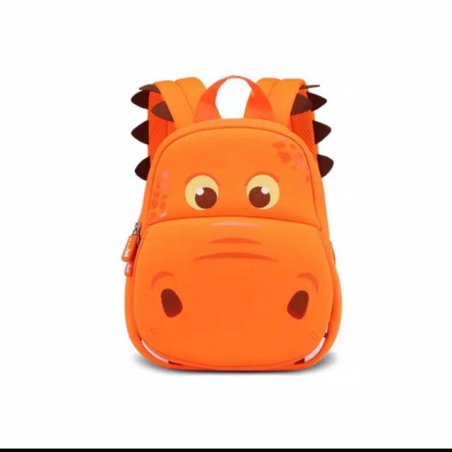 NOHOO Backpack Dino oranye - tas ransel anak
