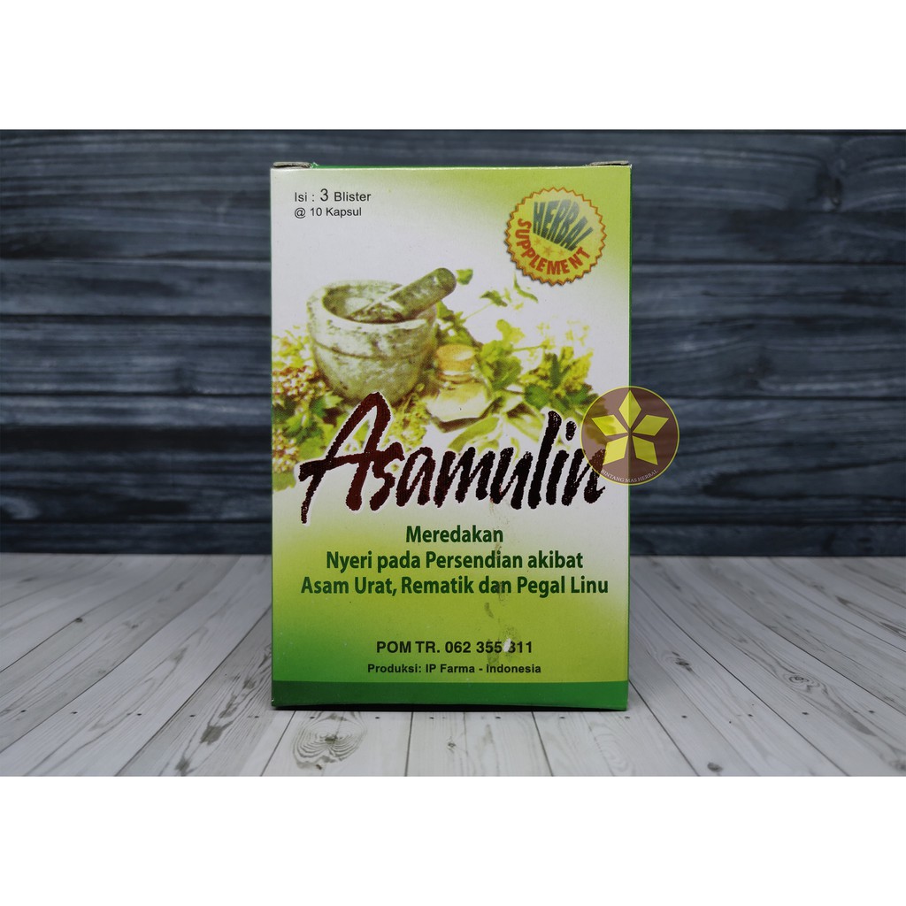 

ASAMULIN - OBAT ASAM URAT, REUMATIK, PEGEL LINU 4.9