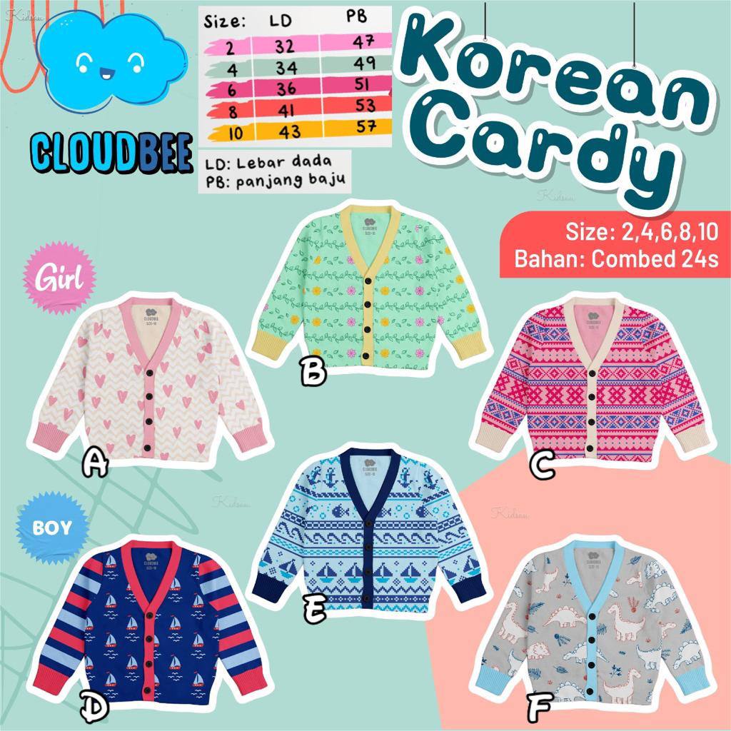 Cardigan Anak Korean Cardy Cloudbee