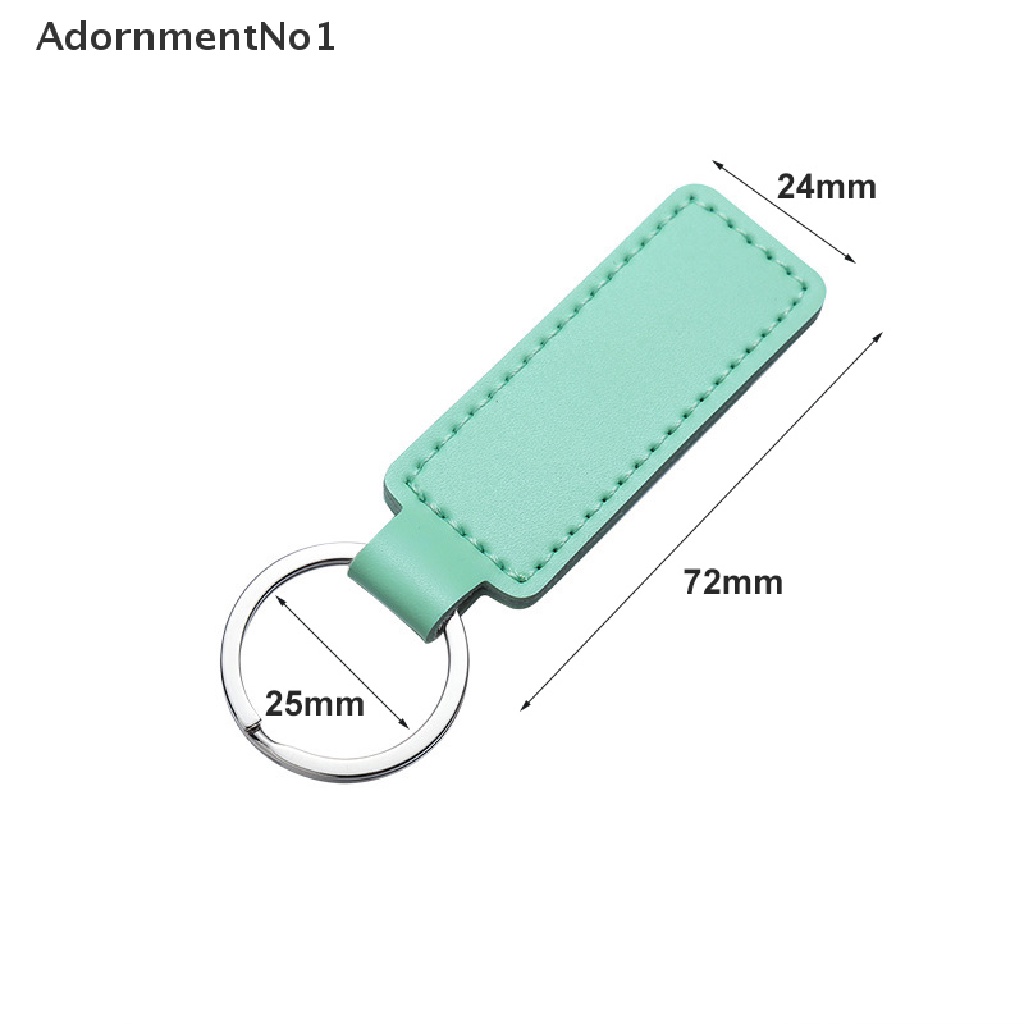 (AdornmentNo1) Gantungan Kunci 10 Warna Bahan Kulit Imitasi Untuk Hadiah