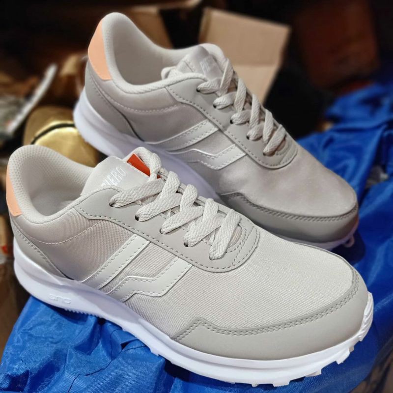 SEPATU SNEAKERS PIERO CITY CORE B WOMEN - GREY PEACH WHITE