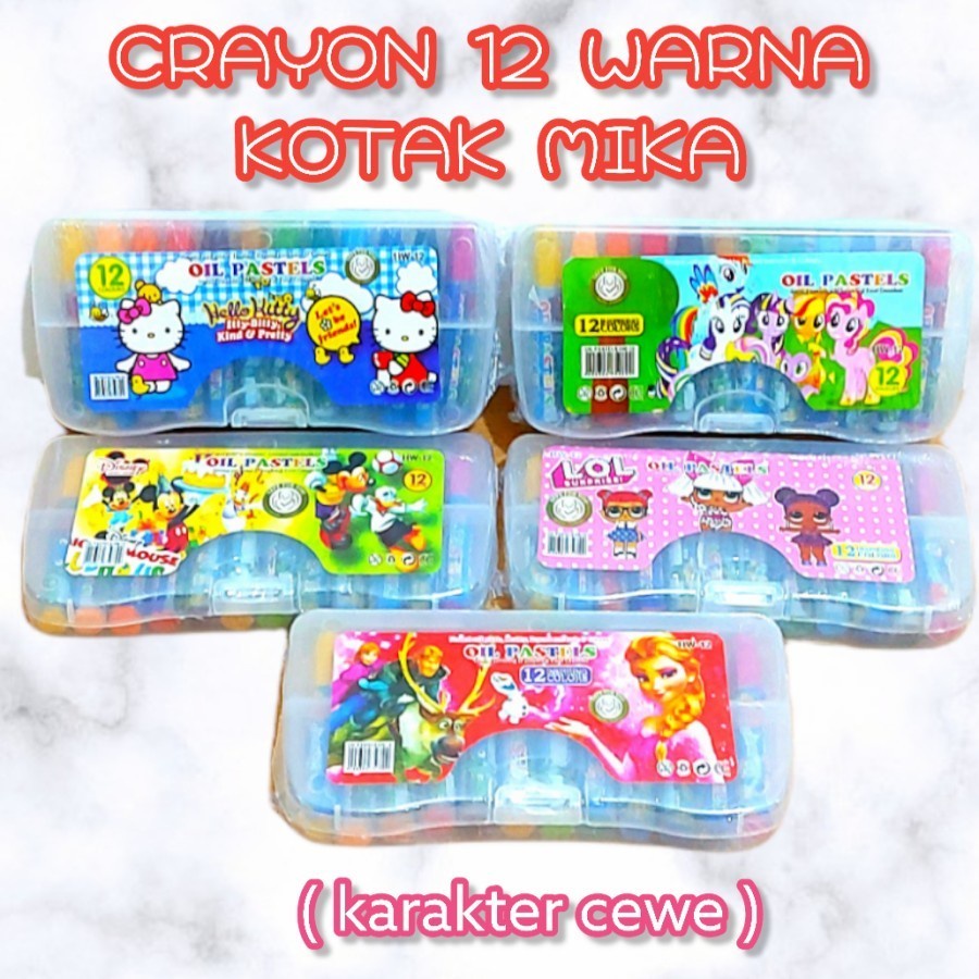 Crayon Besar / Oil Pastel / Crayon / Crayon Eselon 12 colors | yanna866